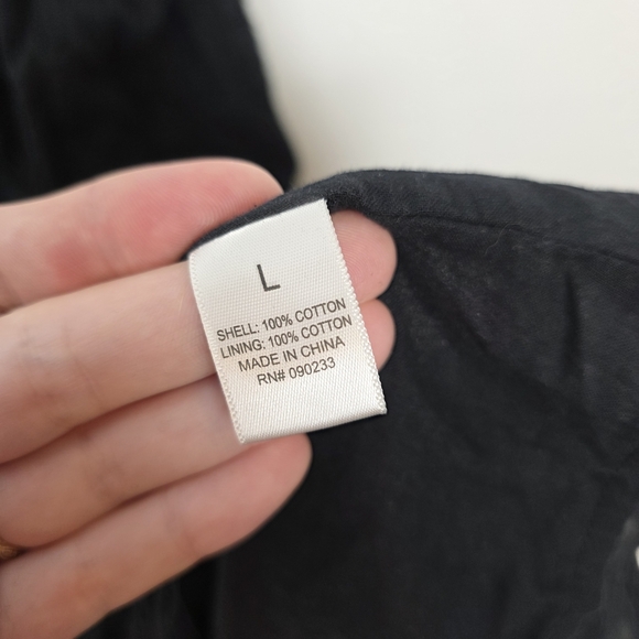 Black Poppy Babydoll Fit & Flare Girly Lightweight Romantic Mini Dress Sz Small - Picture 6 of 10